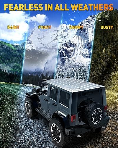 NAOEVO 12 inch LED Light Bar, 300W 30000LM LED Offroad/Driving/Fog Lights LED Bar with Wiring Harness Kit, Spot Flood LED Work Lights for Truck UTV ATV Golf Cart Boat, 1 Pc (White) thumbnail 9
