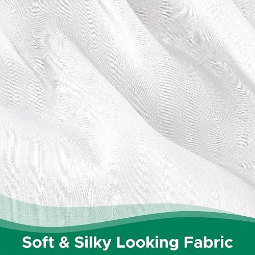 Biscaynebay Wrap Around Bed Skirts for Queen Beds with Short Drop of 12", White Adjustable Elastic Dust Ruffles Easy Fit Wrinkle Resistant Silky Luxurious Fabric Machine Washable thumbnail 7
