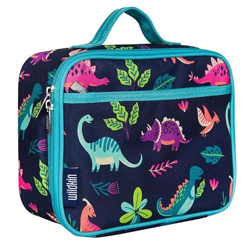 Wildkin Kids Insulated Lunch Box, Keeps Food Hot or Cold, BPA-Free with Mesh Pockets & Easy-Clean Lining – Ideal for School, Travel & Daycare – Dino Pals - Image 1