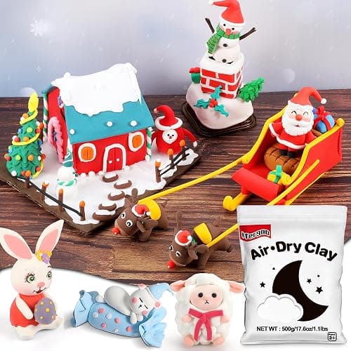 ifergoo 500g White Air Dry Clay, 1.1LBS DIY Creative Modeling Clay for Kids | Refill Foam Magic Clay for School Art & Craft Project, Slime Supplies, Ultra-light & Soft, Gift for Age 3-12 Boys & Girls thumbnail 7