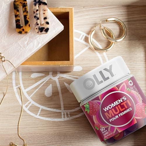 OLLY Women's Multi Gummy Supplement with no artificial flavours and colours Blissful Berry multivitamin to help support women's health 45 day supply 90 gummies thumbnail 4