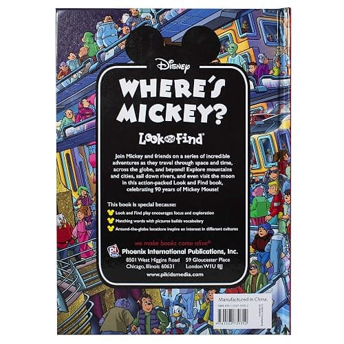 Disney - Where's Mickey Mouse - A Look and Find Book Activity Book - PI Kids thumbnail 2