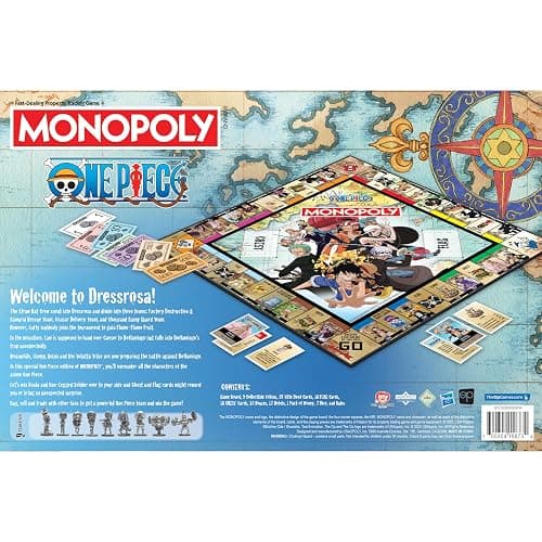 Monopoly: One Piece Edition Board Game | Buy, Sell, Trade with Popular Characters from the Manga & Anime Series | Featuring 9 Miniature Tokens | Officially Licensed Merchandise and Collectible thumbnail 11