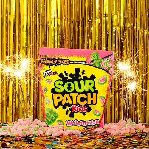SOUR PATCH KIDS Watermelon Soft & Chewy Gummy Candy, Family Size, 1.8 lb | Bulk Candy thumbnail 8