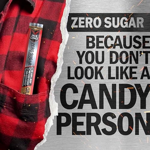 Jack Link's Original Zero Sugar Beef Sticks - (20 Pack) 0.92 oz Meat Sticks - Ready to Eat Protein Snacks - 5g Protein per Serving - Made with 100% Real Beef thumbnail 7