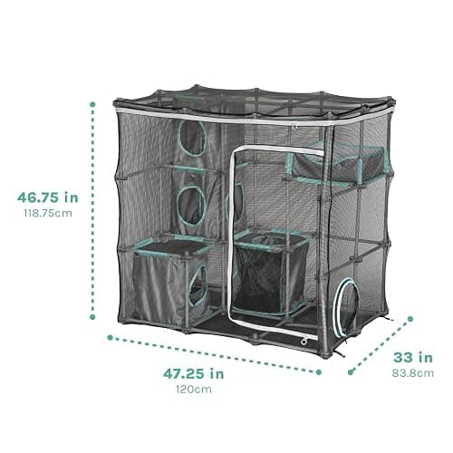 Kitty City Outdoor Catio Furniture and Play Kits for Cats, Outdoor Mega Kit thumbnail 4