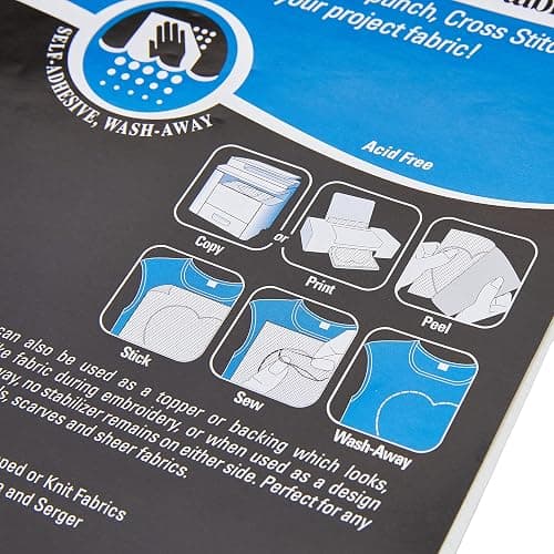Sulky Sticky Fabri-Solvy Stabilizer 12/Pkg - 8.5"X11" thumbnail 5