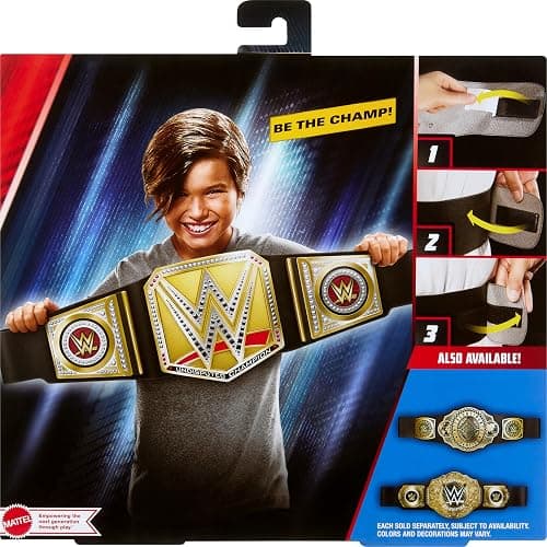 Mattel WWE Championship Title, Undisputed WWE Universal Championship Role-Play & Costume Accessory, Wearable Leather-like Belt 3+ Feet with One-Time Adjustment thumbnail 6