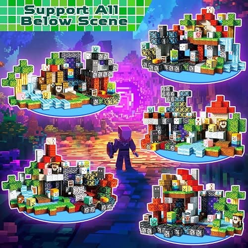 300 PCS Magnetic Blocks - Magnetic Building Blocks, Stacking Magnets for Kids, Sensory Toy for STEM Montessori Sensory Toys for Kids 3+ Boys Easter Gifts for Kids thumbnail 3