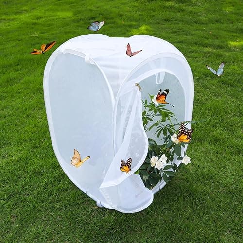 Pop-up Insect and Butterfly Habitat Cage Terrarium Clear Mesh Enclosure - 16" x 16" x 24" thumbnail 3