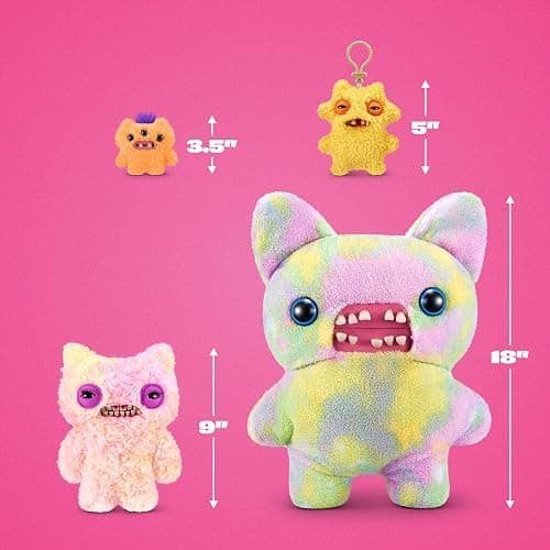 Fuggler Baddies Fuggs 9 Inch Plush Collectible Toy (Munch Munch) by ZURU Featuring Funny Ugly Monster Designs with Fierce Attitude, Bold Style, Unsettling Expressions thumbnail 3