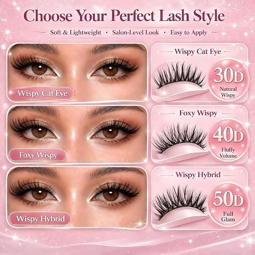 Lash Clusters Kit, Eyelash Clusters Individual Lash Extension Kit Pcs D Curl Fluffy Wispy False Eyelashes Extensions Thin Band with Bond Seal Tweezers Brush Removers (30D+40D KIT 9-16mm) thumbnail 2