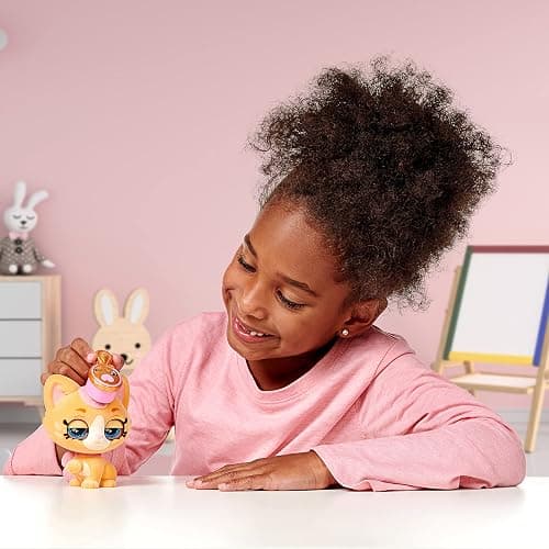 Kindi Kids Scented Sisters Pawsome Royal Family - Pre-School 10" Play Doll: Tiara Sparkles, 6.5" Baby Kindi: Teenie Tiara, and Kindi Pet: Prince Purrfection - Amazon Exclusive thumbnail 3