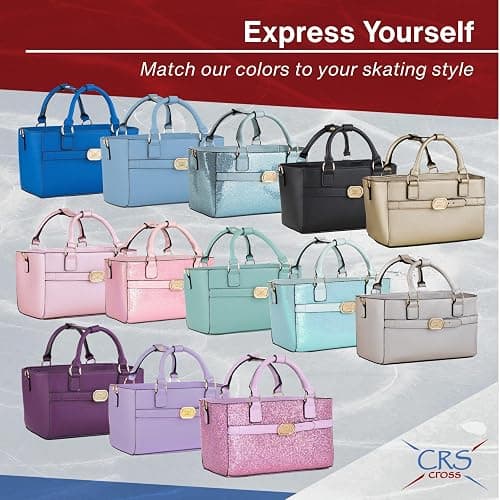 CRS Cross Rink Side Tote. Ice Skating Accessory Bag-Figure Skating, Roller, Inline Skaters, Dance, Cheer.Organizes Guards Water Bottle Phone thumbnail 7