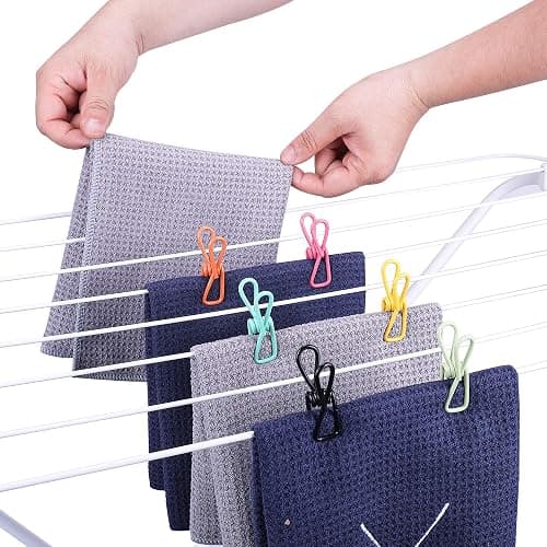 Riveda 30 Pack Assorted Chip Bag Clips Utility - PVC 2 Inch Coated Colorful Sealer for Sealing Food - Paper Holder, Clothesline Clip for Laundry Hanging, Kitchen Bags, Multipurpose Clothes Pins thumbnail 2