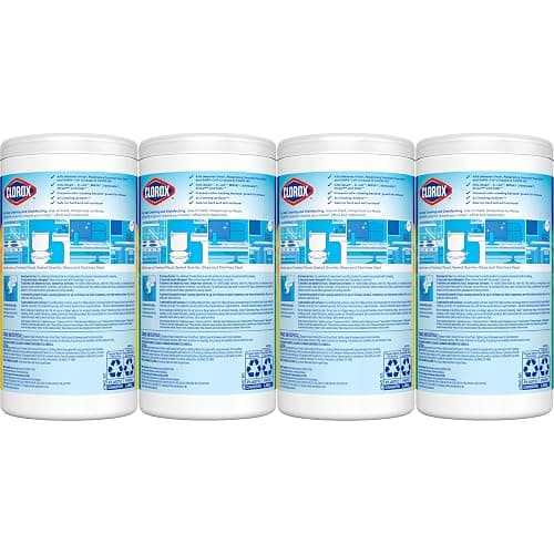 Clorox Disinfecting Cleaning Wipes for Spring Cleaning & Allergy Season, Bleach Free, Fresh Scent and Crisp Lemon, 75 Count Each, Pack of 4 thumbnail 9