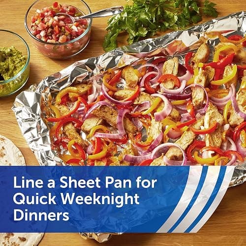 Reynolds Wrap Everyday Strength Aluminum Foil Roll, Freezer and Grill Safe, Great for Foil Packets and Home Cooking, 12 Inches Wide, 200 Total Sq. Ft. thumbnail 5