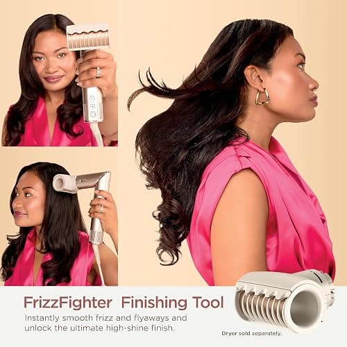 Shark XSKHD4PA FlexStyle FrizzFighter Finishing Tool, Attachment for FlexStyle Styling System, Hair Styling Tool, Smooth Flyaways, Stone​ thumbnail 2