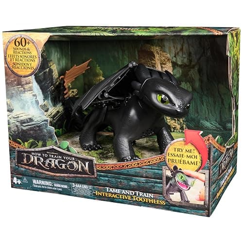 DreamWorks Dragons How to Train Your Dragon, Tame & Train Interactive Toothless with 60 Sounds & Reactions, Kids Toys for Boys & Girls Ages 4 & up thumbnail 12