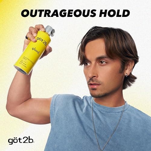 got2b Glued Blasting Freeze Hair Spray, 12 Fl Oz, Pack of 2, Extra Strong Holding Spray for Spikes & Styles, Long-Lasting All-Day Hold, Wind-Tested, Humidity-Resistant, Washes Out Easily thumbnail 4