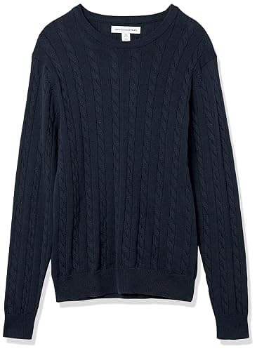 Amazon Essentials Mens Crewneck Cable Sweater thumbnail 7