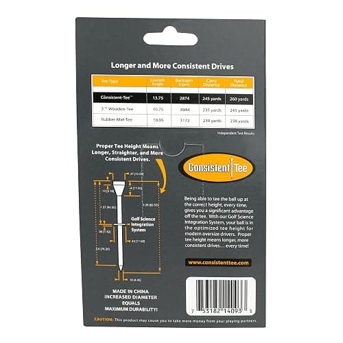 Consistent Tee Beveled Biodegradable 3-1/4" 10-Pack Tees thumbnail 2