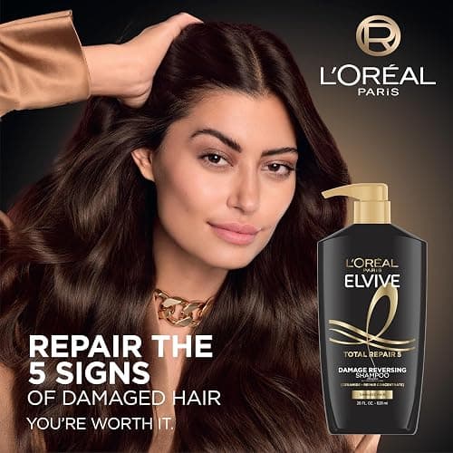 L'Oreal Paris Elvive Total Repair 5 Repairing Shampoo and Conditioner for Damaged Hair, 28 Ounce (Set of 2)(Packaging May Vary) thumbnail 3