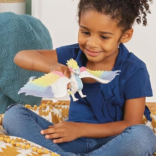 schleich BAYALA — Rainbow Dragon with Large, 13" Wingspan and Movable Parts, Colorful Toy Dragon Collectible Figurine, Fantasy Toys for Girls and Boys Ages 5+ thumbnail 7