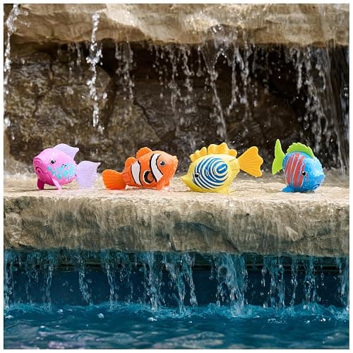 SwimWays Rainbow Reef Fish Toy, Kids Swimming Accessories & Water Toys, Learn to Swim Pool Toys for Kids Ages 5 & Up, Batteries Included, Guppie Goldberg thumbnail 2