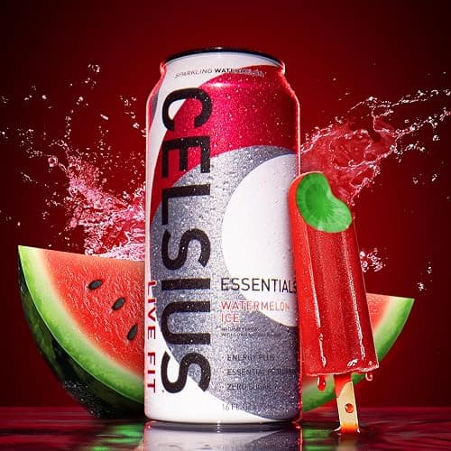 CELSIUS ESSENTIALS™ Sparkling Watermelon Ice, Sugar Free Performance Energy Drink, 16 Fl Oz (Pack of 12) thumbnail 6