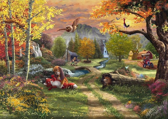 Schmidt 58050 - Puzzle Disney Fox and Hound, Thomas Kinkade, 1000 pezzi - Image 1
