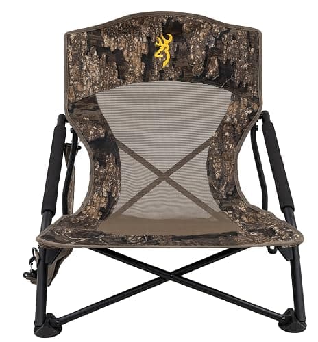 Browning Strutter Camo Turkey Hunting Chair with Foldable Low Profile Compact Design, Durable Steel Frame, and Padded Shoulder Carry Strap and Carry Bag thumbnail 5