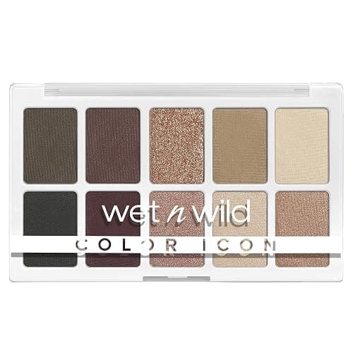 wet n wild Color Icon 10-Pan Eyeshadow Makeup Palette, Brown Nude Awakening, Long Lasting, Shimmer, Metallic, Glittery, Matte, Rich Smooth Pigment, Cruelty Free thumbnail 9