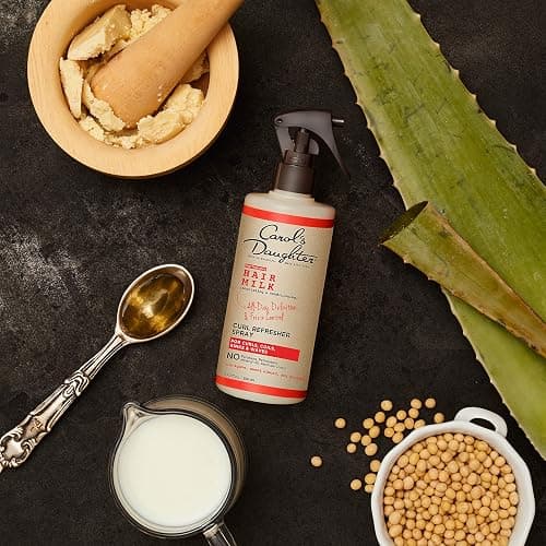 Carol's Daughter Hair Milk Curl Refresher Spray for Coils and Waves, with Agave, Sweet Almond and Wheat Protein, 10 fl oz thumbnail 5