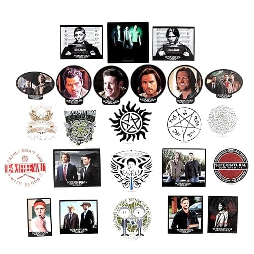 Conquest Journals Supernatural Decal Bundle, 120 Unique Supernatural Stickers, Includes 10 Hologram Stickers, 5 Clear Stickers, Waterproof, UV & Scratch Resistant Sticker Decals, Officially Licensed thumbnail 6