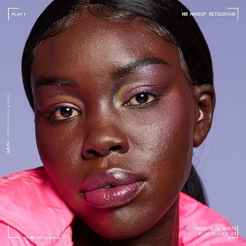 NYX PROFESSIONAL MAKEUP Ultimate Glow Shots, Liquid Eyeshadow, Long-Lasting Shimmer Eye Shadow with Vitamin C - Plum Player thumbnail 4