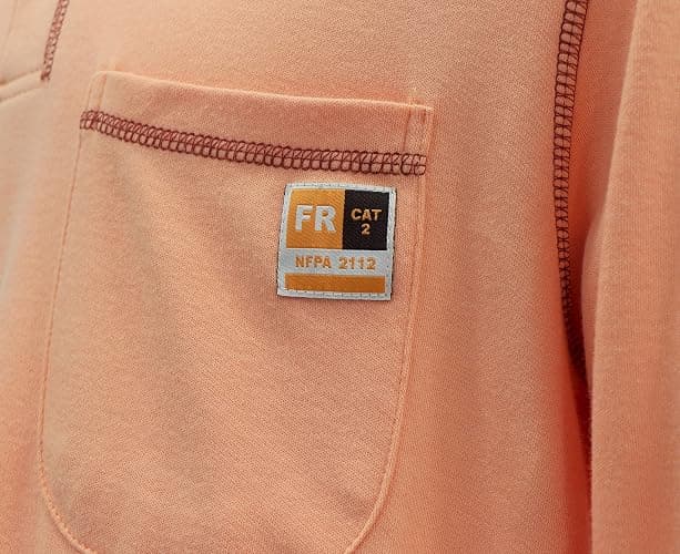 KONRECO FR Shirts for Men Long Sleeve Henley 7oz 100% Cotton FRC Clothing Welding Shirt - Medium - Orange thumbnail 4