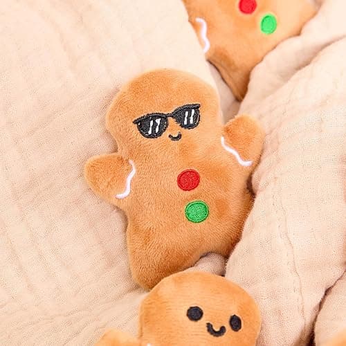 WHAT DO YOU MEME? Emotional Support Gingerbreads by Relatable, Cuddly Plush Toys and Stuffed Animals, Includes 5 Plushies with Basket, Cute Christmas Decor or Funny White Elephant Gift Idea thumbnail 5