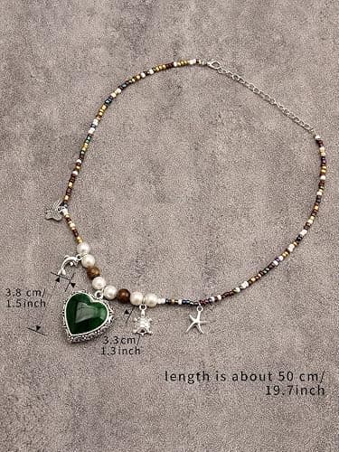joymiao Boho Necklaces for Women Cord Necklace with Pendant Long Silver Necklace Vintage Sweater Necklace Hippie Jewelry for Women Girls Gifts thumbnail 7