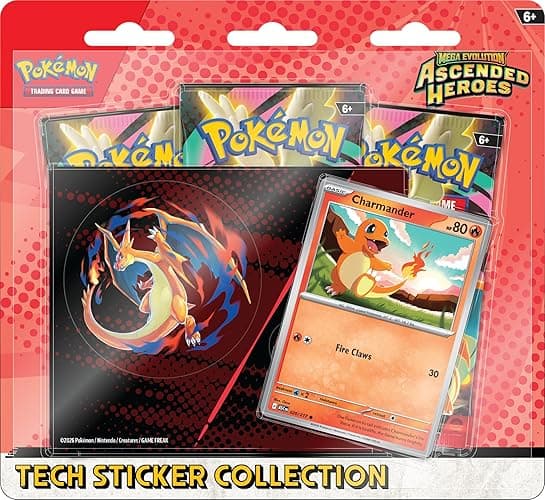 Pokémon TCG: Mega Evolution—Ascended Heroes Tech Sticker Collection - Charmander - Image 1