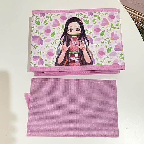 Kerr's Choice Cute Desk Box Slayer Girl Storage Box Room Decor Slayer Girl Keychain Storage Office Supplies Pink Japan Desk Organizer Kawaii Collapsible Organizer Bins Room Decor thumbnail 4