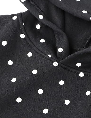 Lauweion Polka Dot Set-Womens Oversized Hoodie and Wide Leg Sweatpants thumbnail 3