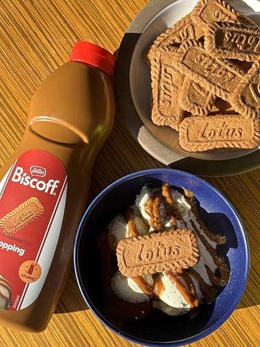 Lotus Biscoff - Spread Topping - Product of Europe (EXP. DATE = DD-MM-YY) - Vegan - Biscoff Cookie Butter Syrup - 2.2lb (Pack of 1) - Non GMO thumbnail 7