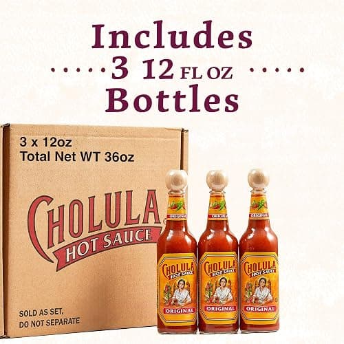 Cholula Hot Sauce Multipack, Original, Product of Mexico, Gift Set Includes Three 12 Fl Oz Bottles, Blend of Arbol & Piquin Peppers with Spices for Eggs, Rice, Tacos, Huevos Rancheros & More, 3 count thumbnail 12