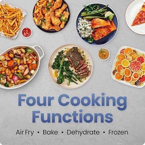 Chefman Air Fryer – 4-in-1 Slim 3.5 QT Airfryer, Air Fry, Bake, Dehydrate, Frozen, 450°F Max Temp for Extra Crispy Results in Minutes, Nonstick Ceramic Coating, Dishwasher-Safe Accessories - Black thumbnail 4