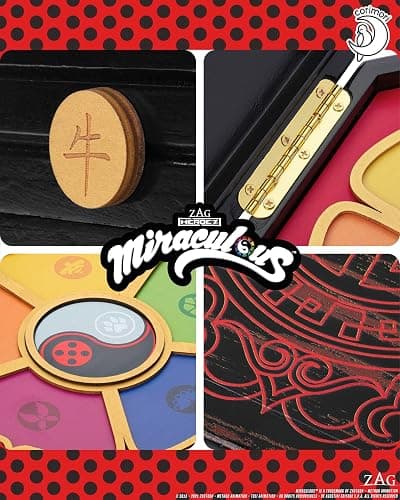 corimori Miraculous Ladybug Officially Licensed Wooden Chest, Master Fu Miracle Box, 26 cm thumbnail 5