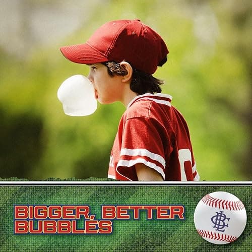 Big League Chew Cotton Candy Bubble Gum 3-Pack - 2.12oz Packets - Curveball Cotton Candy Baseball Gum - Big League Chew Baseball Sweet Set for Treats, Party Favors & More thumbnail 5