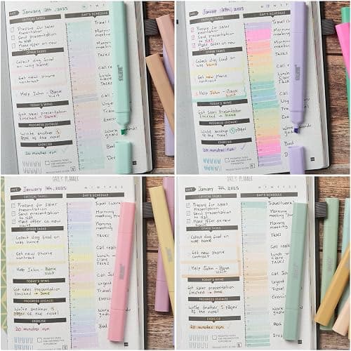 BLIEVE- Aesthetic Bible Highlighters No Bleed Through Assorted Colors, Cute Highlighter Dual Tip For Journaling Supplies And School Accessories, Bible Highlighters And Pens No Bleed (40 PACK) thumbnail 9