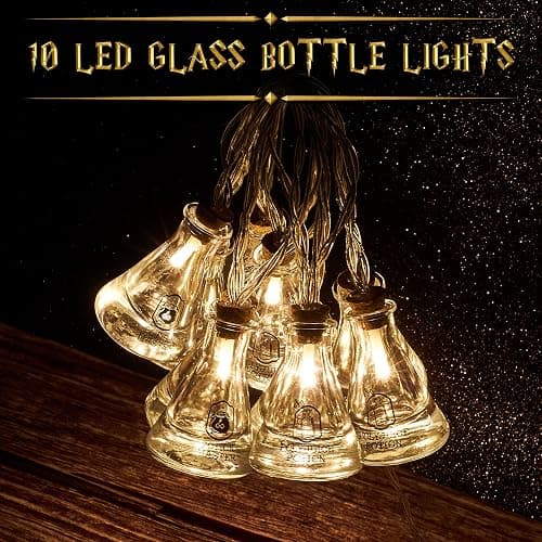 Harry Potter Fairy Lights Potion Bottle Hanging String Lights 10 LED 5ft for Bedroom Dorm Living Room Indoor Decor Gifts for Kids Adults thumbnail 4