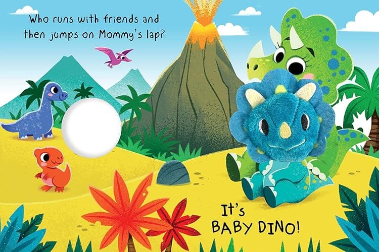 Baby Dino - Childrens Finger Puppet Board Book - Interactive - Novelty thumbnail 7